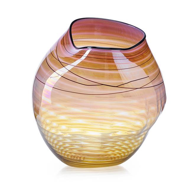 Dale Chihuly, ‘Coral Basket with Black Lip Wrap, Seattle, WA’, 1998, Rago