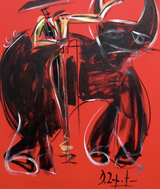 Domingo Zapata Red Bullfigther 3 (2014) Available for Sale Artsy