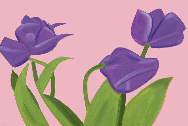 Alex Katz - Purple Tulips 1
