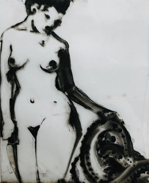 Ilona Szalay, ‘Grid 4 ’, 2019, Painting, Oil on glass, Arusha Gallery