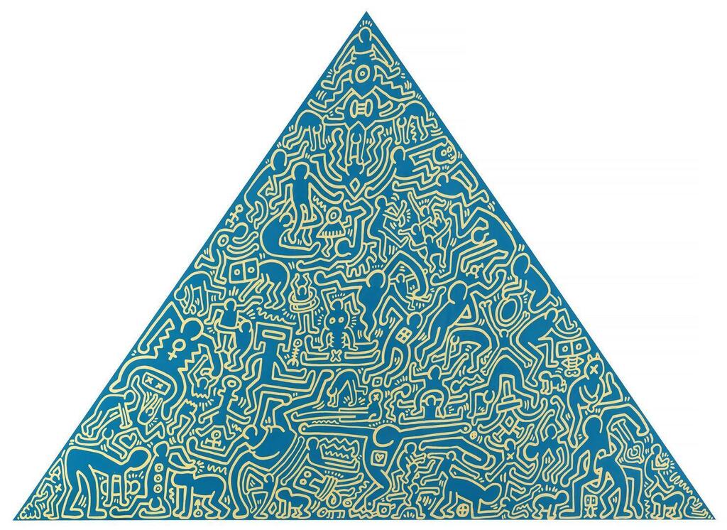 Keith Haring - Pyramids: one print
