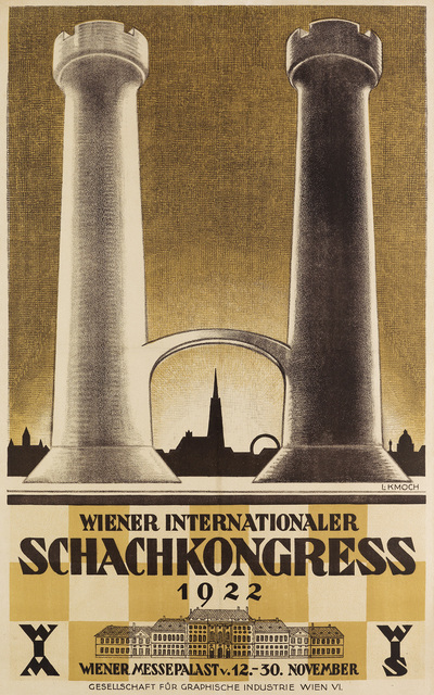 Ludwig Kmoch, ‘WIENER INTERNATIONALER SCHACHKONGRESS’, 1922, Swann Auction Galleries