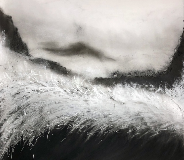 Carolina Del Pilar, ‘I2I’, 2021, Drawing, Collage or other Work on Paper, Drawing on paper, charcoal, chalk., Maggio Art Consultancy