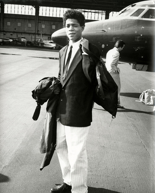 Andy Warhol, ‘Andy Warhol, Photograph of Jean-Michel Basquiat Boarding a Private Jet, 1983’, 1983, Hedges Projects