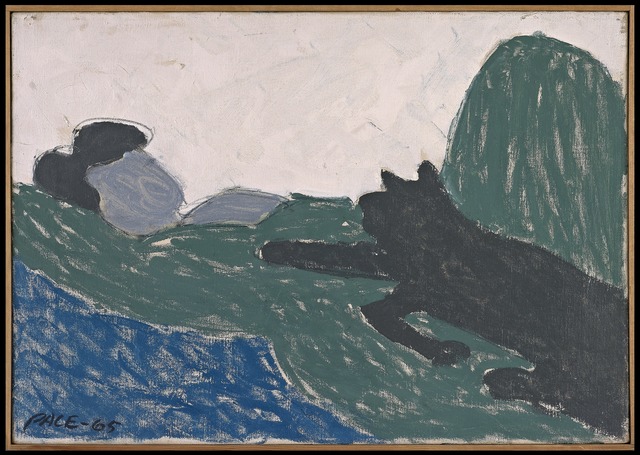 pics Woman With Black Cat Painting artsy