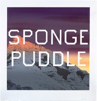 Ed Ruscha - Sponge Puddle, from Mountain Prints