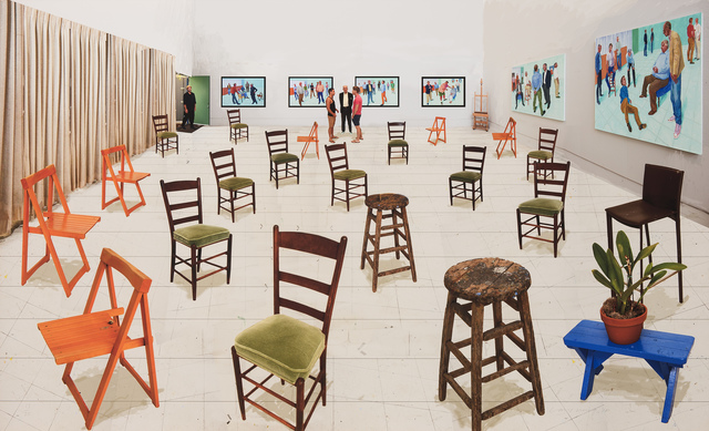 David Hockney, ‘Sparer Chairs’, 2014, Print, Photographic drawing printed on paper, mounted on Dibond, Galerie Lelong & Co.