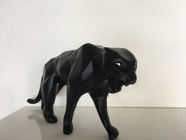 Richard Orlinski, ‘'Wild Eyes Panther' Black Matte’, 2019, Kapopoulos Fine Arts