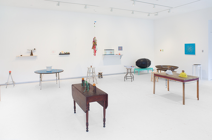 Almost Everything on the Table (installation view), May 20, 2018 to January 13, 2019. The Aldrich Contemporary Art Museum, Ridgefield, CT. Photo: Jason Mandella. Almost Everything on the Table (installation view), May 20, 2018 to January 13, 2019. The Aldrich Contemporary Art Museum, Ridgefield, CT. Photo: Jason Mandella.