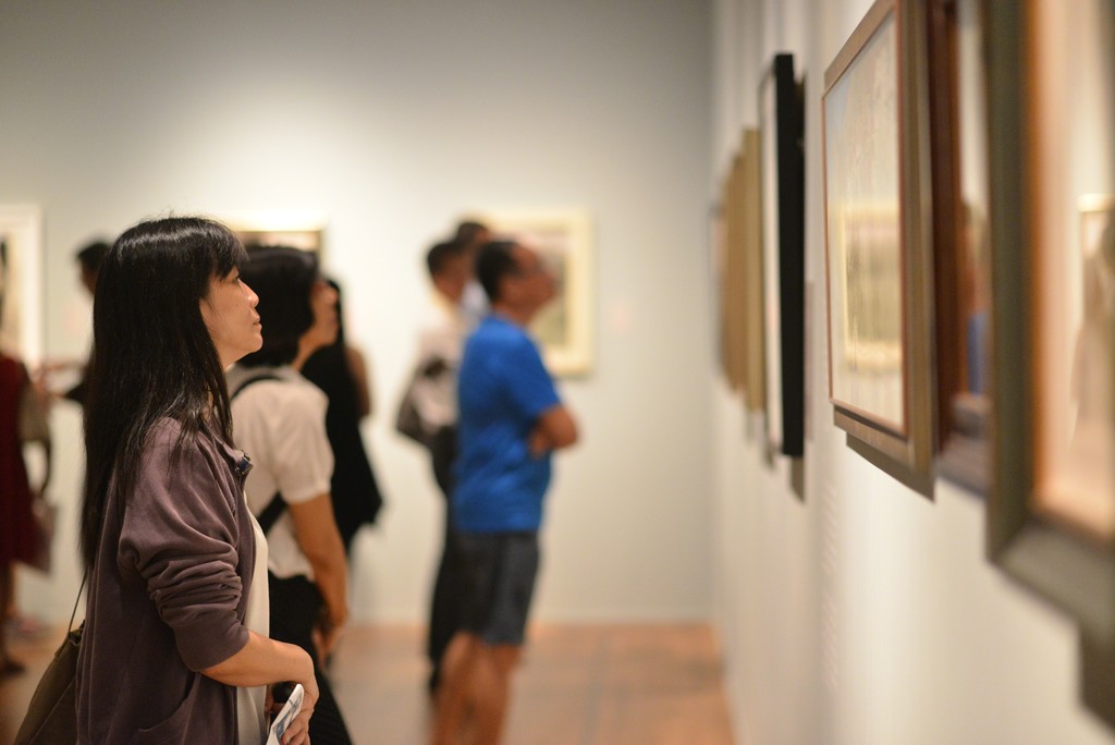 Installation view of "Wu Guanzhong: Beauty Beyond Form" at National Gallery Singapore (2015-2016) Installation view of "Wu Guanzhong: Beauty Beyond Form" at National Gallery Singapore (2015-2016)