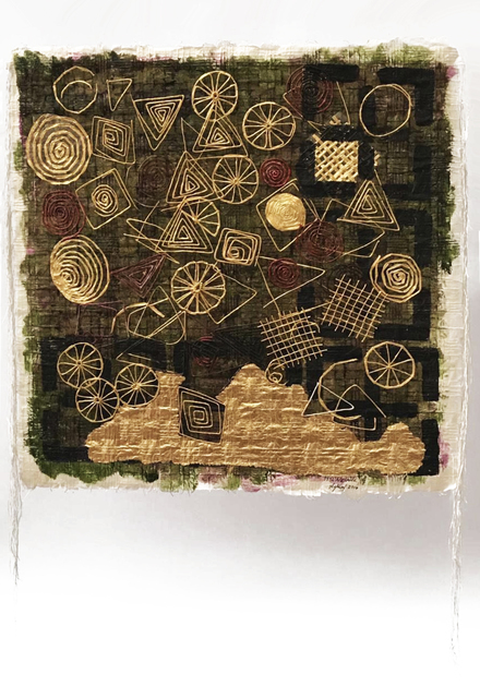Olga de Amaral, ‘Nebula 17 ’, 2016, Installation, Japanese paper, linen, gesso, acrylic and gold leaf, Galería La Cometa