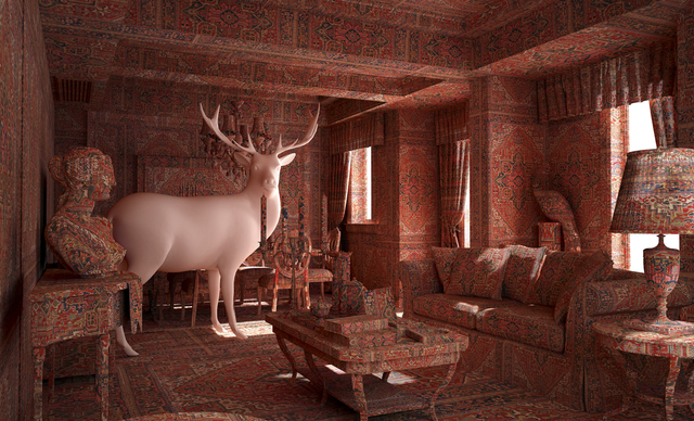 Deer in the guest room — Farid Rasulov (2014)