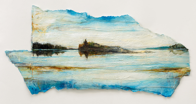 Ann-Helen English, ‘Landline I’, 2019, Painting, Mixed media and oil on paper, Joanna Bryant & Julian Page