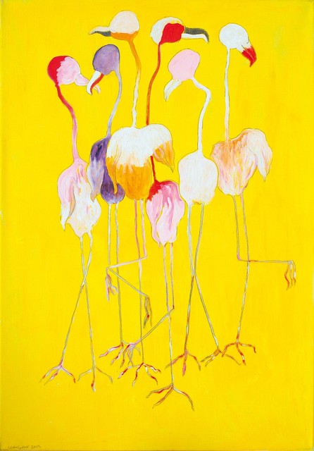 Oswald Oberhuber, ‘Flamingos, 2005 ’, 2005, Belvedere Museum