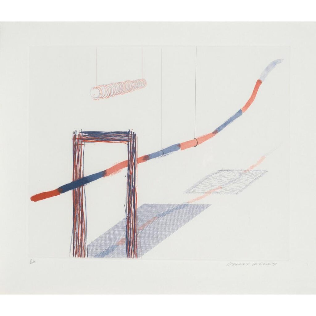 David Hockney - Title Page; It Picks Its Way, from The Blue Guitar (2 works) (Scottish Arts Council 199, 202; Museum of Co...