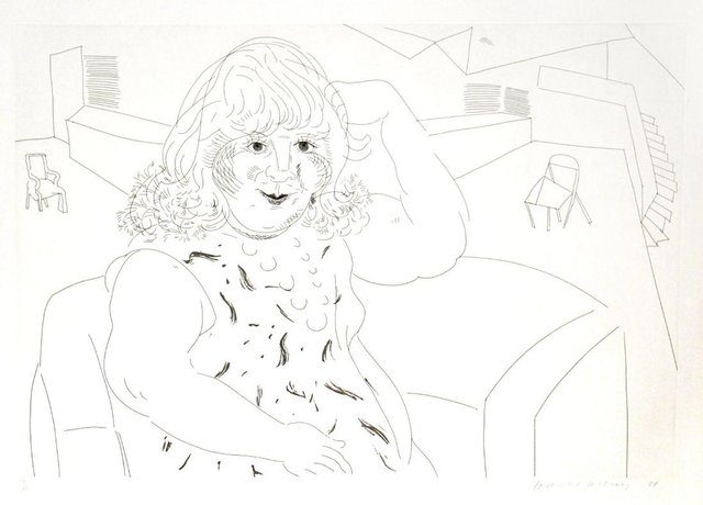 David Hockney, ‘Ann in the Studio’, 1984, Kunzt Gallery