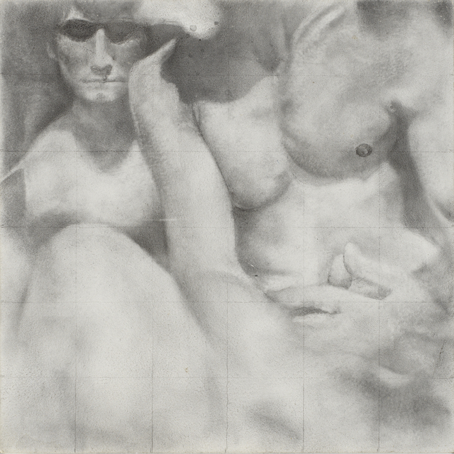 Rick Sindt, ‘Knit’, 2017, Drawing, Collage or other Work on Paper, Graphite and graphite powder on panel, Gallery Victor Armendariz