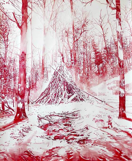 Malgosia Jankowska, ‘Der Rote Wald im Winter’, 2019, Absolute Art Gallery