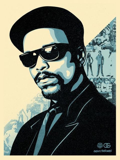 Shepard Fairey, ‘Ice-t’, 2017, AYNAC Gallery