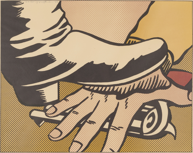 Roy Lichtenstein, ‘Foot and Hand’, 1964, Print, Offset color lithograph, Childs Gallery