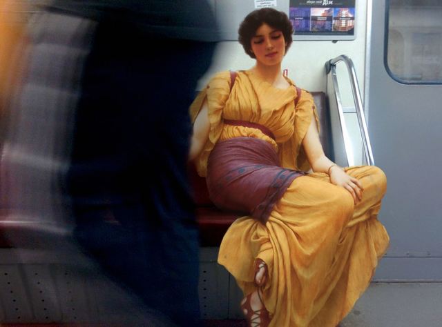 Alexey Kondakov, ‘John William Godward «Idleness». Teremki metro station’, 2016, Port agency