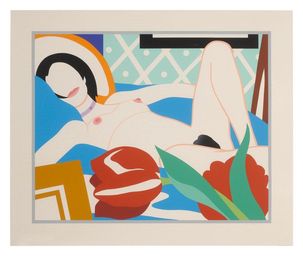 Tom Wesselman - MONICA WITH TULIPS