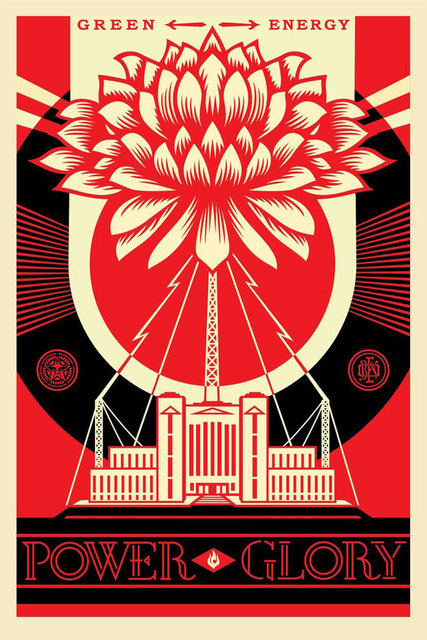 Shepard Fairey, ‘Green power poster’, 2017, Print, Offset print on paper, Galerie Brugier-Rigail