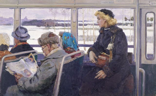 Vladimir Frolovich Stroev, ‘The bus’, 1955, Surikov Foundation