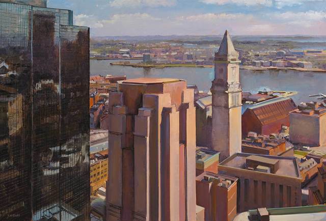 Joel Babb, ‘The Customs House from the Harvard Club, plein air’, 2018, Vose Galleries