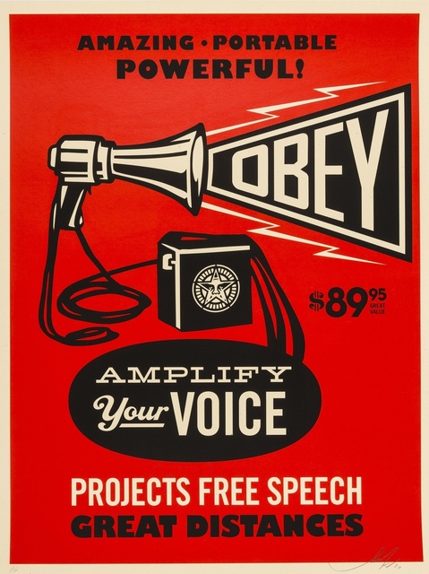 Shepard Fairey (OBEY), ‘Obey Megaphone Print’, 2010, Forum Auctions
