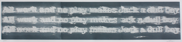 Gary Simmons, ‘All Work and No Play’, 2011, Betsy Senior Fine Art