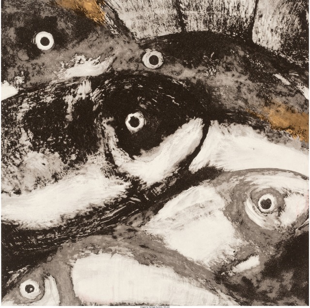 Donald Sultan, ‘Fish, from Fruits and Flowers’, 1990, Print, Screenprint in colors on wove paper, Heritage Auctions