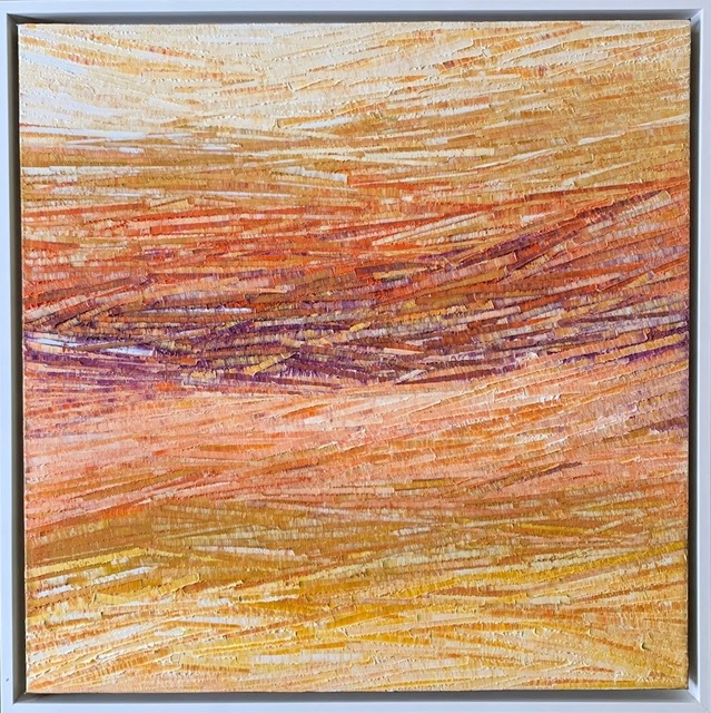Carole Jury, ‘Glimmer of Hope 3’, 2019, Painting, Oil on Cotton Canvas White Wood Frame, Alessandro Berni Gallery