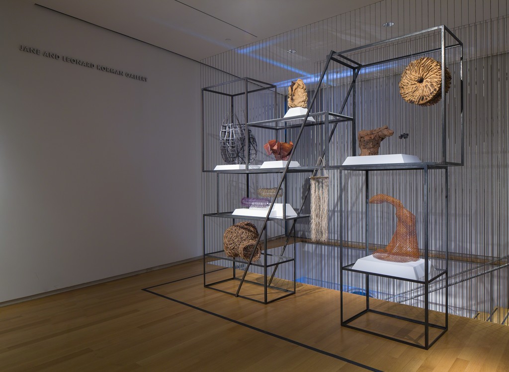 Installation view of 'Françoise Grossen Selects', 2016. Photo by Butcher Walsh. Courtesy of the Museum of Arts and Design. Installation view of 'Françoise Grossen Selects', 2016. Photo by Butcher Walsh. Courtesy of the Museum of Arts and Design.