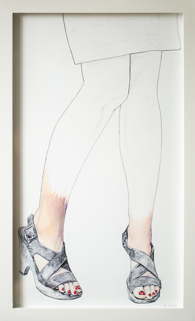 Lauren Rinaldi, ‘Polished’, 2020, Drawing, Collage or other Work on Paper, Oil pastel and ballpoint pen on Arches paper, Paradigm Gallery + Studio