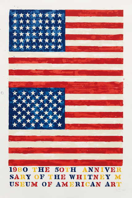 Jasper Johns, ‘Two Flags (Whitney Anniversary)’, 1980, Phillips