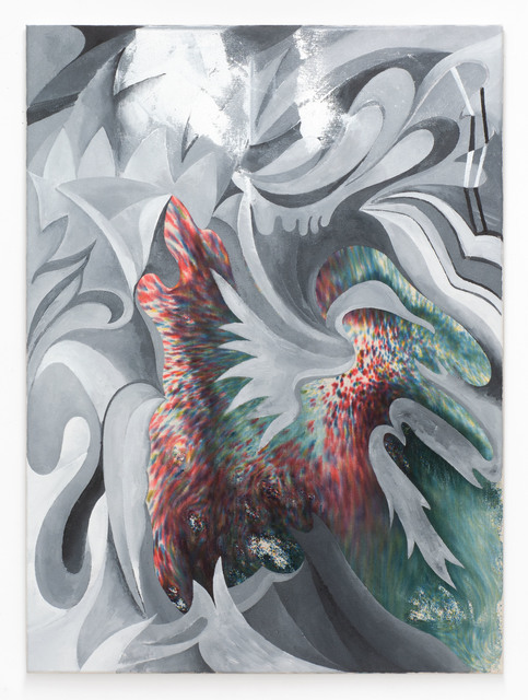 Alexander Wolff, ‘Untitled’, 2017, Painting, Oil on dyed canvas, Galerie EIGEN + ART