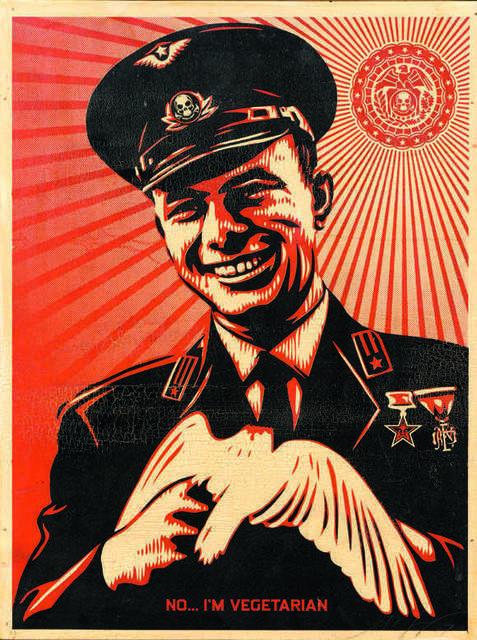 Shepard Fairey, ‘No … I’m vegetarian - AP’, DIGARD AUCTION