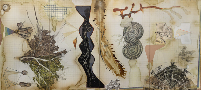 Jitish Kallat, ‘Palindrome/Anagram painting’, 2019, Painting, Acrylic, gesso, lacquer, charcoal and watercolor pencil on linen, Templon