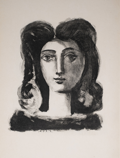Pablo Picasso, ‘Tete De Jeune Fille (Youth's Head), 1949 Limited edition Lithograph by Pablo Picasso’, 1949, Reproduction, Lithograph, White Cross