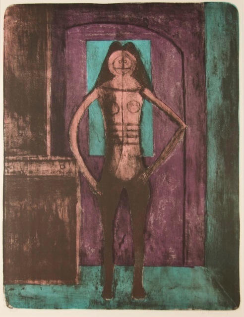 Rufino Tamayo, ‘Femme Au Collant Noire (Woman with Black Tights)’, 1969, Print, Color Lithograph, bG Gallery