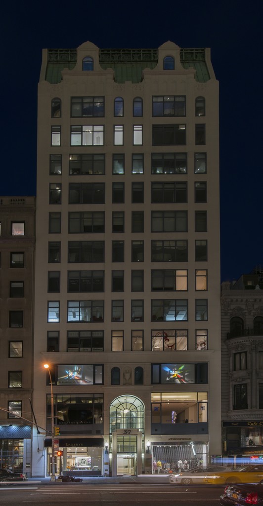 Untitled Red & Falling Yellow in the windows of the Gallery at 37 West 57 Street Untitled Red & Falling Yellow in the windows of the Gallery at 37 West 57 Street