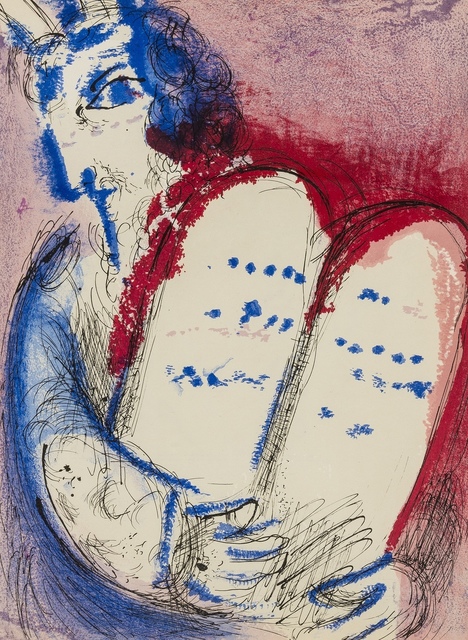 Marc Chagall, ‘Moses II; Moses III (from Verve Vol. VIII) (Cramer 25)’, 1956, Print, Two lithographs printed in colours, Forum Auctions