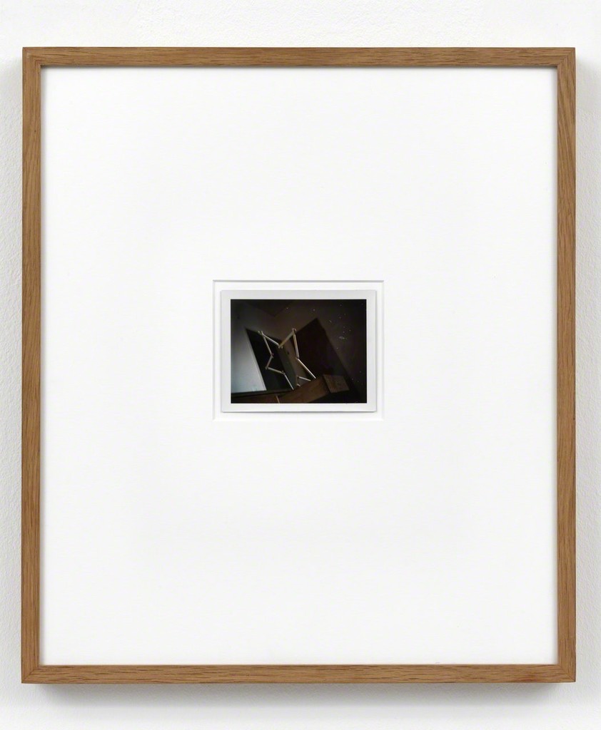 Sigmar Polke
Zollstockstern (Düsseldorf, Feldstrasse), 1970
Polaroid
Unique
8.5 x 10.8 cm / 3 1/3 x 4 1/4 in
Framed: 44.2 x 38.6 x 3.5 cm Sigmar Polke
Zollstockstern (Düsseldorf, Feldstrasse), 1970
Polaroid
Unique
8.5 x 10.8 cm / 3 1/3 x 4 1/4 in
Framed: 44.2 x 38.6 x 3.5 cm
