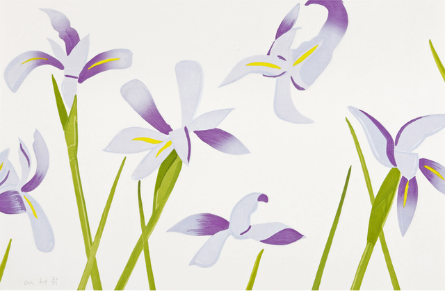Alex Katz, ‘Blue Flags’, 2014, Richard Levy Gallery