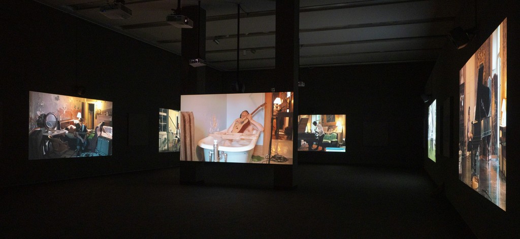 Installation view of Ragnar Kjartansson: Scandinavian Pain & Other Myths (Phoenix Art Museum, Arizona, November 3, 2018 – April 14, 2019). Photograph by Airi Katsuta. Installation view of Ragnar Kjartansson: Scandinavian Pain & Other Myths (Phoenix Art Museum, Arizona, November 3, 2018 – April 14, 2019). Photograph by Airi Katsuta.