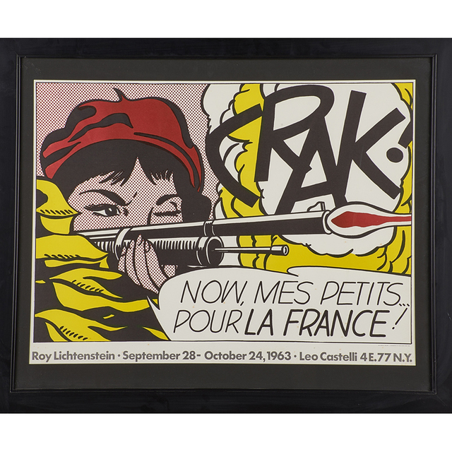 Roy Lichtenstein, ‘CRAK’, 1963, Print, Offset lithograph in colors, Rago/Wright