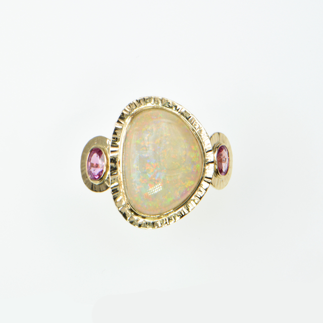 Michael Baksa, ‘Crystal Opal & Ceylon Sapphire ring’, Miller White Fine Arts