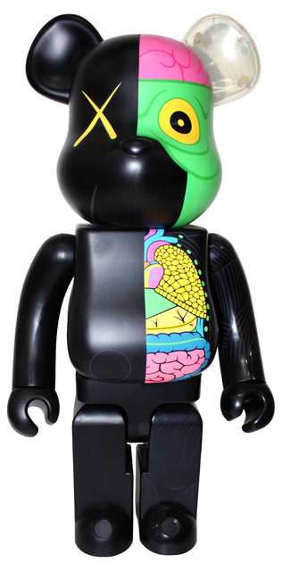 KAWS, ‘KAWS DISSECTED COMPANION: 100% BE@RBRICK BLACK’, 2010, Marcel Katz Art