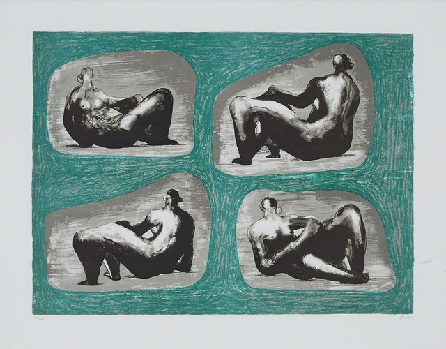 Henry Moore, ‘Four Reclining Figures: Caves’, 1974, Evelyn Aimis Fine Art